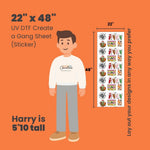 UV DTF Create a Gang Sheet (Sticker)