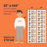 UV DTF Create a Gang Sheet (Sticker)