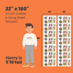UV DTF Create a Gang Sheet (Sticker)