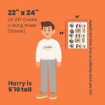 UV DTF Create a Gang Sheet (Sticker)