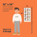 UV DTF Create a Gang Sheet (Sticker)