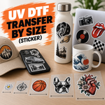 UV DTF Transfer By Size (Sticker)