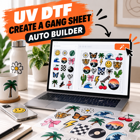 UV Create a Gang Sheet (Sticker) - Auto Builder