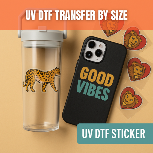 UV DTF Transfer By Size (Sticker)